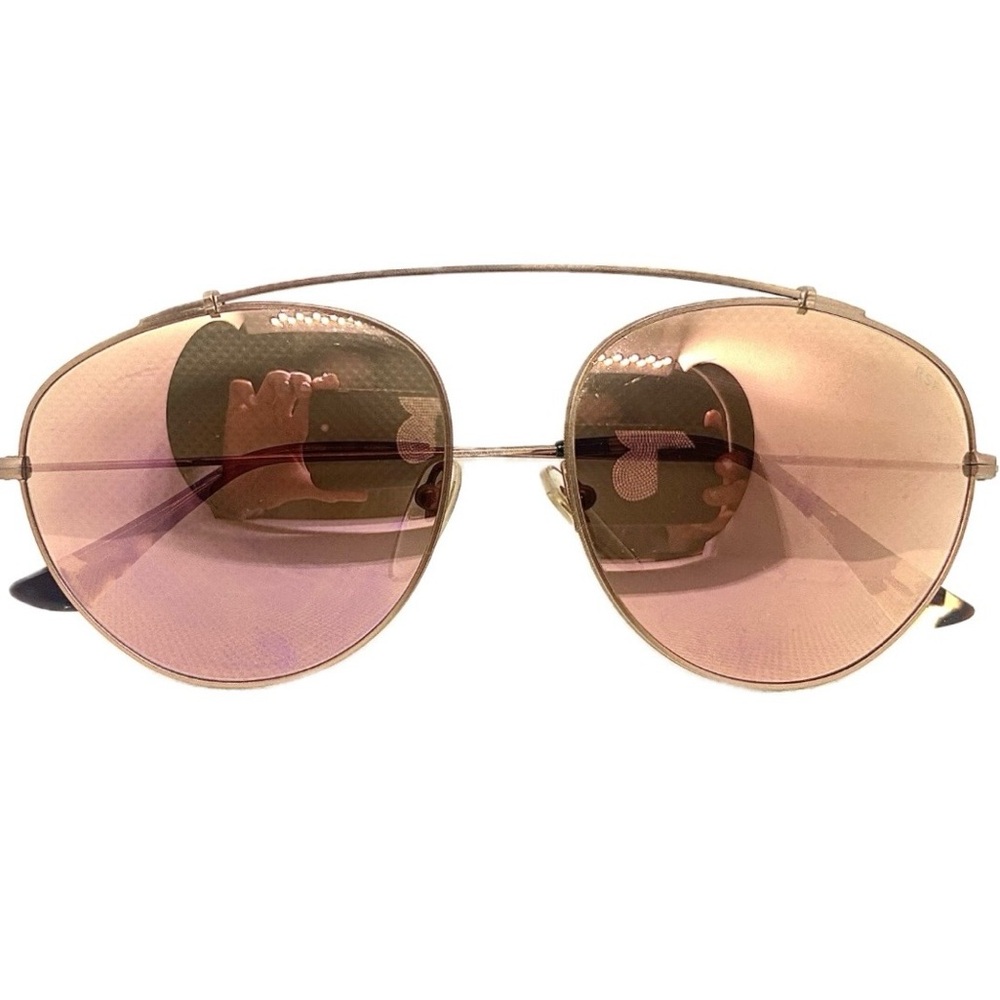 RetroSuperFuture Rose Gold Mirrorred Lens Aviator Sunglasses_USED like New!
